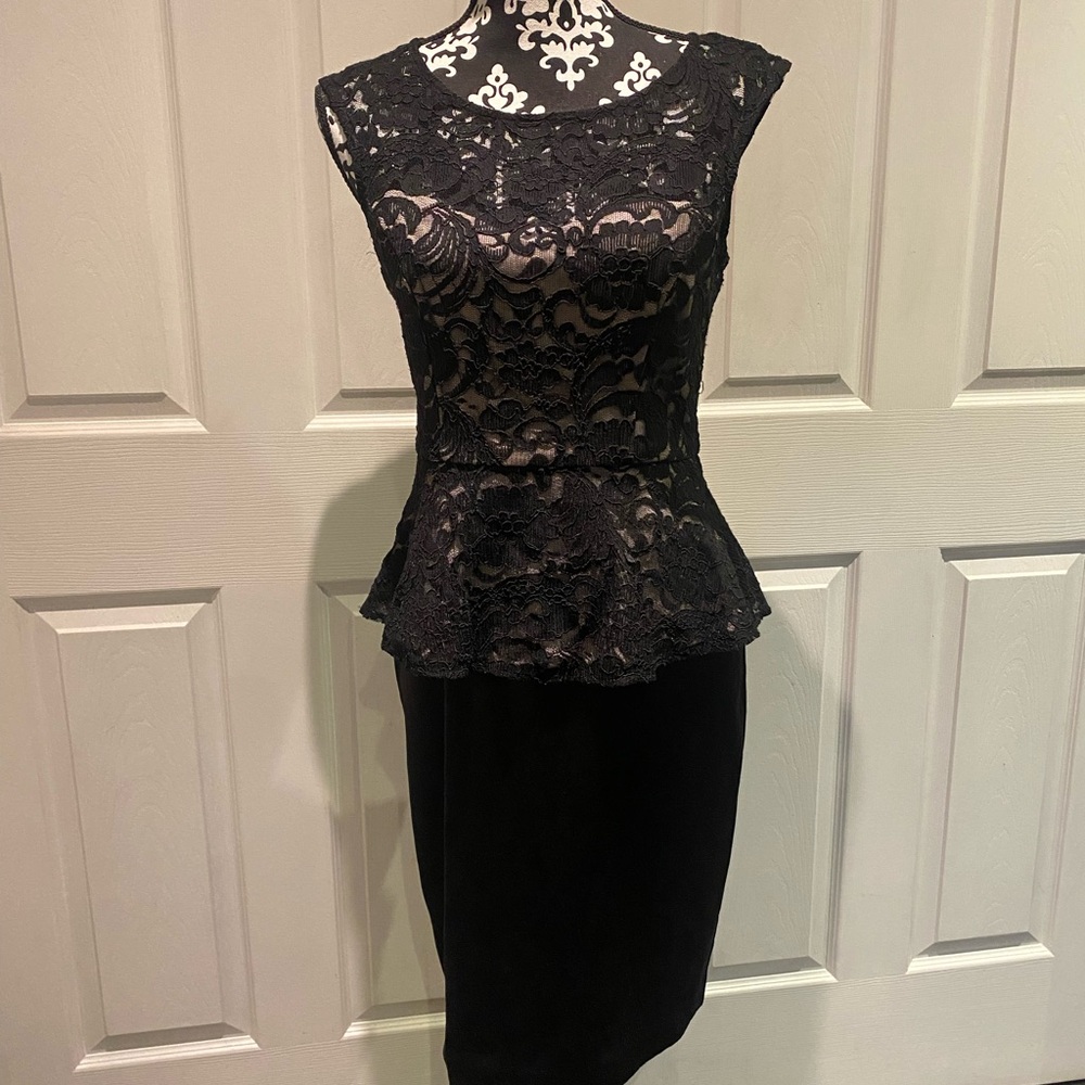 Xscape Black Lace Dress